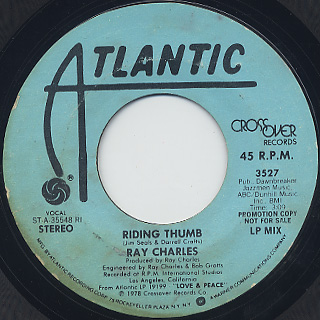 Ray Charles / Riding Thumb back