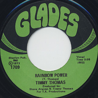 Timmy Thomas / People Are Changin' c/w Rainbow Power back