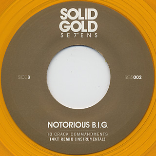 Notorious B.I.G. / 10 Crack Commandments (14KT Remix) label