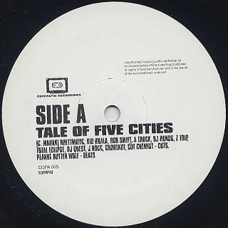 Peanut Butter Wolf / Tale of Five Cities label