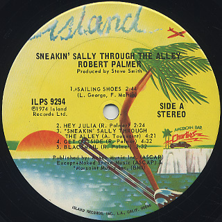 Robert Palmer / Sneakin' Sally Through The Alley label
