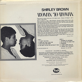 Shirley Brown / Woman To Woman back