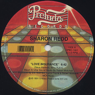 Carol Douglas / My Simple Heart,  Sharon Redd / Love Insurance label