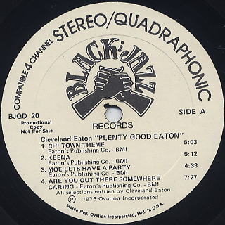 Cleveland Eaton / Plenty Good Eaton label