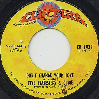 Five Stairsteps and Cubie / Don't Change Your Love front