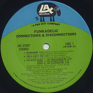 Funkadelic / Connections & Disconnections label