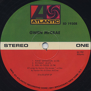 Gwen McCrae / S.T. label