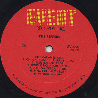 Peppers / S.T. label