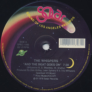 Whispers / And The Beat Goes On back
