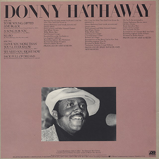 Donny Hathaway / In Performance back