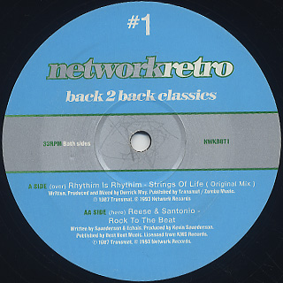 Rhythim Is Rhythim / Reese & Santonio / Network Retro #1 - Back 2 Back Classics back