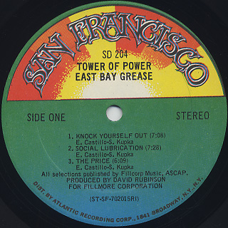Tower Of Power / East Bay Grease label