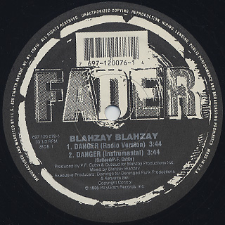 Blahzay Blahzey / Danger back