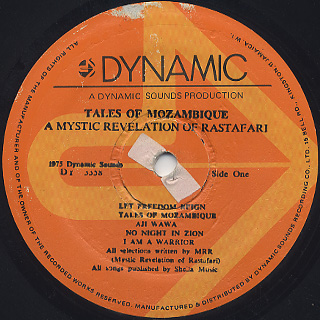 Count Ossie & Mystic Revelation Of Rastafari / Tales Of Mozambique label