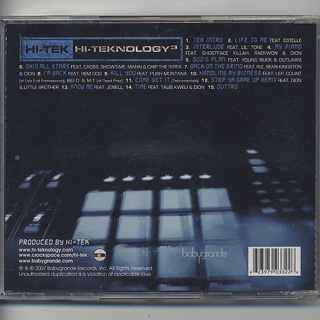 Hi-Tek / Hi-Teknology 3 (CD) back