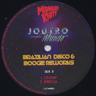 Joutro Mundo / Brazilian Boogie & Disco Vol.1 back