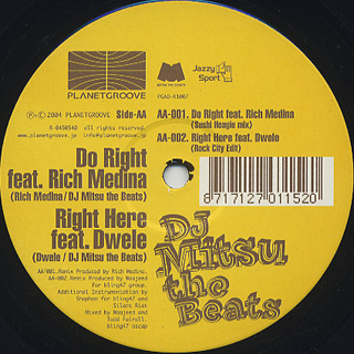 DJ Mitsu The Beats / [New Awakening] Remixes Part 4 label