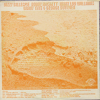 Dizzy Gillespie, Bobby Hackett, Mary Lou Williams / Giants back