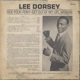 Lee Dorsey / Ride Your Pony - Get Out Of My Life Woman back