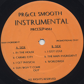 Pete Rock & C.L. Smooth / The Main Ingredient Instrumentals (2LP) front