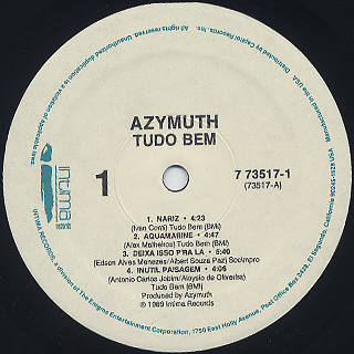 Azymuth / Tudo Bem label