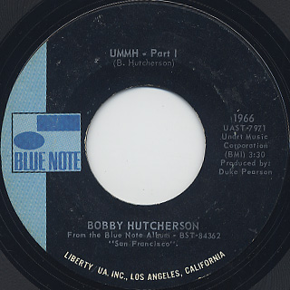 Bobby Hutcherson / Ummh - Part I c/w Part II front