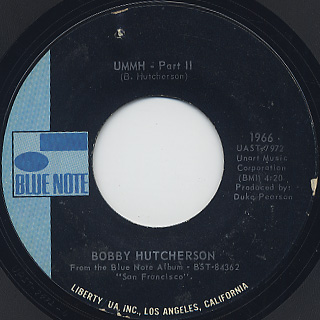 Bobby Hutcherson / Ummh - Part I c/w Part II back