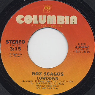Boz Scaggs / Lowdown (7