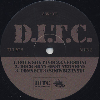 D.I.T.C. / Connect 3 c/w Rockshyt label