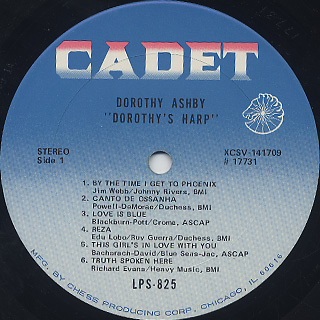 Dorothy Ashby / Dorothy's Harp label