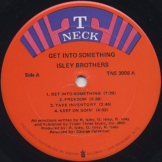 Isley Brothers / Get Into Something label