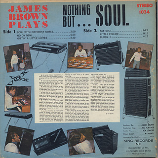 James Brown & The Famous Flames / Nothing But Soul back