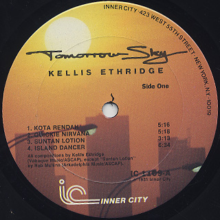Kellis Ethridge / Tomorrow Sky label