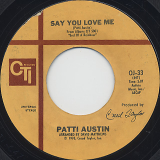 Patti Austin / Say You Love Me (45)