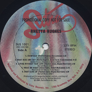 Rhetta Hughes / Starpiece label