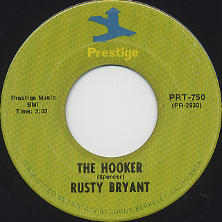 Rusty Bryant / Fire Eater c/w The Hooker back