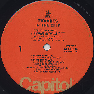 Tavares / In The City label