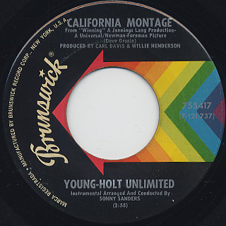 Young-Holt Unlimited / California Montage c/w Straight Ahead front