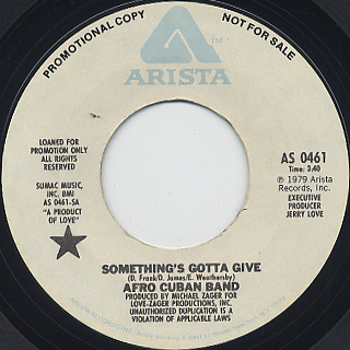 Afro Cuban Band / Something's Gotta Give (45)
