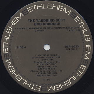 Bob Dorough / Yardbird Suite label