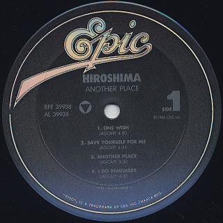 Hiroshima / Another Place label