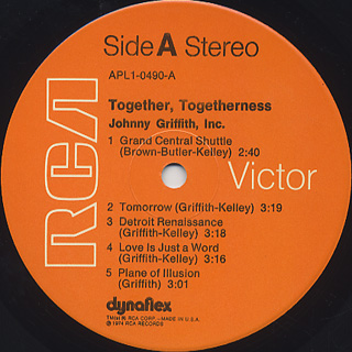 Johnny Griffith, Inc. / Together, Togetherness label