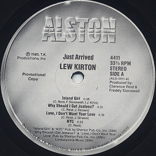 Lew Kirton / Just Arrived label