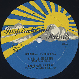 Rahni Harris & F.L.O. / Six Million Steps label