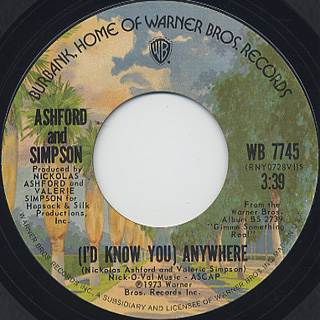 Ashford and Simpson / (I'd Know You) Anywhere