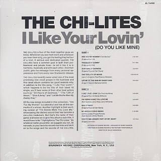 Chi-Lites / I Like Your Lovin' (Do You Like Mine) back