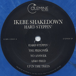 Ikebe Shakedown / Hard Steppin' (Blue) label
