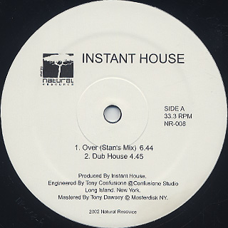 Instant House / 1988 - 1993 back