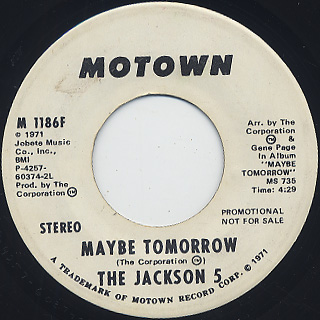 Jackson 5 / Maybe Tomorrow (7
