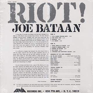 Joe Bataan / Riot! back
